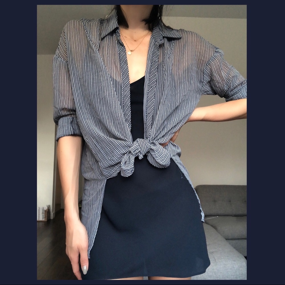 Ro & De // Chiffon Buttondown